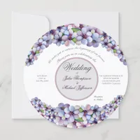 Romantic and Poetic Pastel Lilac Watercolor Invitation