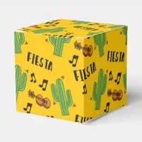 Colorful Watercolor Mexican Fiesta Favor Boxes