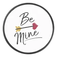 Be mine Cute Valentines Hockey Puck