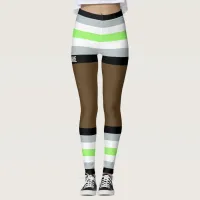 Agender Pride Faux Shorts & Legs  Leggings