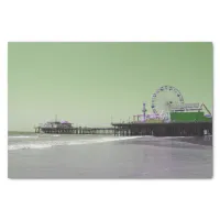 Green Purple Santa Monica Pier Tissue Paper