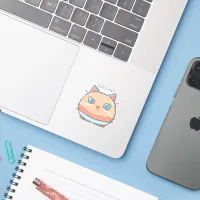 Kitty Cat Faced Sticker