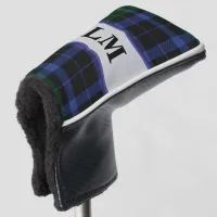 Wallace Tartan Blue & Green Golf Club Putter Cover