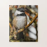 Cute Black-Capped Chickadee in the Tree Jigsaw Puzzle