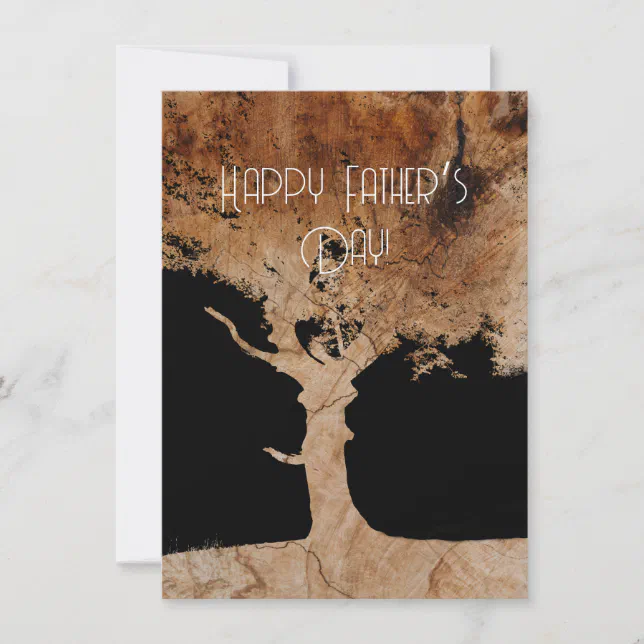 Wood tree card