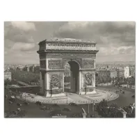 Paris vintage Arc de Triomphe 1943 Tissue Paper