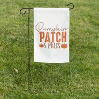 Pumpkin Patch 5 Miles - Harvest Garden Flag