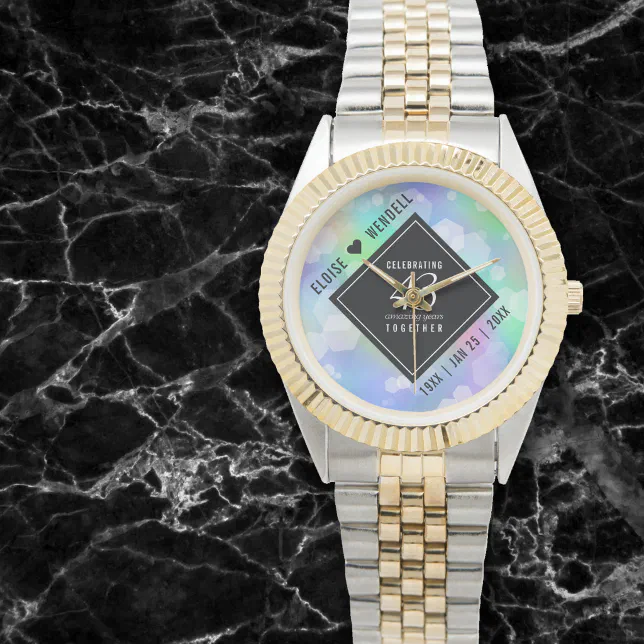 Elegant 43rd Opal Wedding Anniversary Celebration Watch