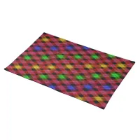 Gingham Check Multicolored Pattern Placemat