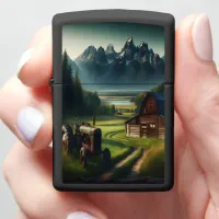 Mountain Farm Tractor Zippo Lighter