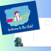 Wild swimming outdoor swimmer club member postcard