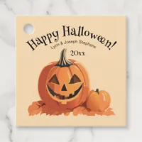 Cute Jack-o-Lantern Halloween Favor Tags