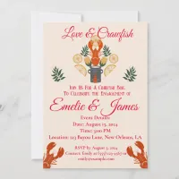 Crawfish Boil Engagement Party – Seafood Cookout  Invitation