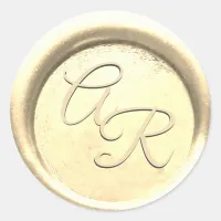 *~* PERSONALIZE Elegant GOLD Wax Seal Wedding