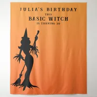 Basic Witch Halloween Birthday Party Backdrop