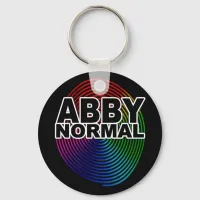 Abnormal Abby Normal Colored Warped Spiral Crazy Keychain