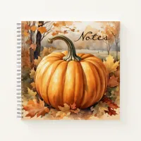 Autumn Fall Season Pumpkin Theme Notebook