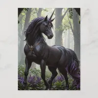 The Black Unicorn Postcard