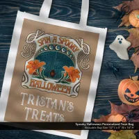 Spooky Halloween Personalized Treat Reusable Bag 