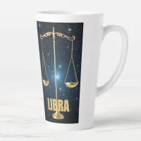 Libra astrology sign latte mug