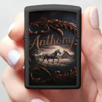 Anthony's Horse and Barn Artwork Zippo Lighter