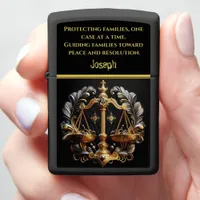 Lady Justice Balancing Scales Zippo Lighter