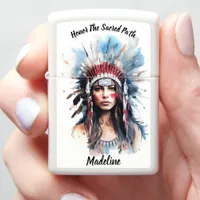 Indigenous Heritage Sketch: Wild Touch Zippo Lighter