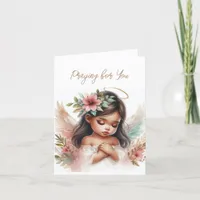 Get Well Illness Hawaiian Angel Greeting Card