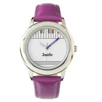 Colorful Piano Keys Music Musician's Personalized Watch