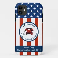 [Patriotic American]  Military Veteran I Answered iPhone 11 Case