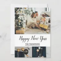 New years cards modern elegant simple