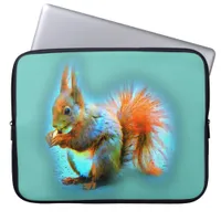 Squirrel in modern style laptop sleeve