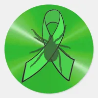 Lyme Disease Awareness Stickers with a tick