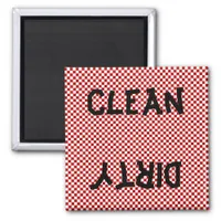 Red Black White Dishwasher Magnet