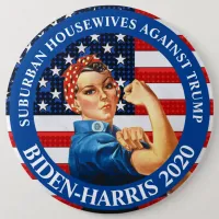 Anti Trump Suburban Housewives  Against Trump Button