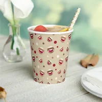 Sock Monkey Smile Paper Cups