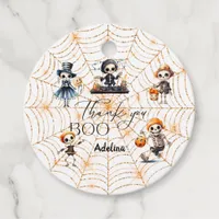 Halloween Boo Spooky Skeletons Costume Baby Shower Favor Tags