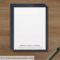 Simple Classic Typographic Letterhead