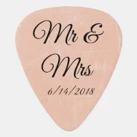 Mr & Mrs Guitar Picks Personalized Wedding Favors