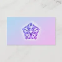 *~* Gradient Star Mandala Turquoise & Pink Healers Business Card