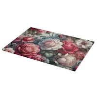 Timeless Rose Floral Charm Cutting Board