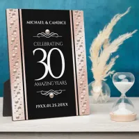Elegant 30th Pearl Wedding Anniversary Celebration Plaque