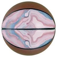 Pink and Blue Pastel Marble | Basketball