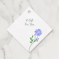 Simple Minimalist Wildflower Boho Chic Favor Tags