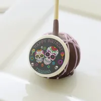 Personalized Day of the Dead Theme Birthday Party Cake Pops