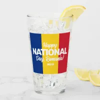 Romania Independence Day Romanian National Flag Glass