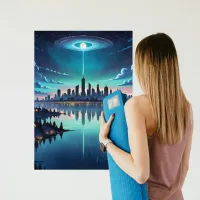 Out of this World - Magical Nighttime Skyline Acrylic Print