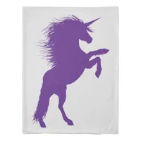 Purple Unicorn Duvet Cover