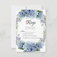 Forget-Me-Not Flowers Watercolor Elegant  RSVP Card