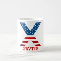 4th Of July Monogram Personalized Coffee Mug